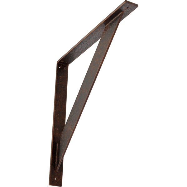 Ekena Millwork Traditional Steel Bracket, Antiqued Copper 2"W x 20"D x 20"H BKTM02X20X20TRACO - main